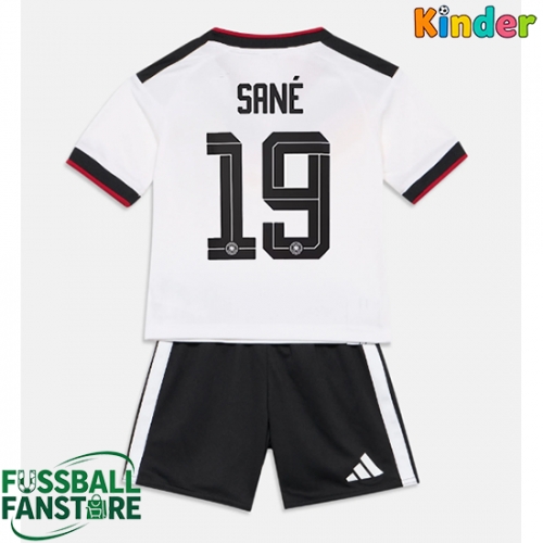 Deutschland Leroy Sane #19 Replik Heimtrikot Kinder WM 2026 Kurzarm (+ Kurze Hosen)